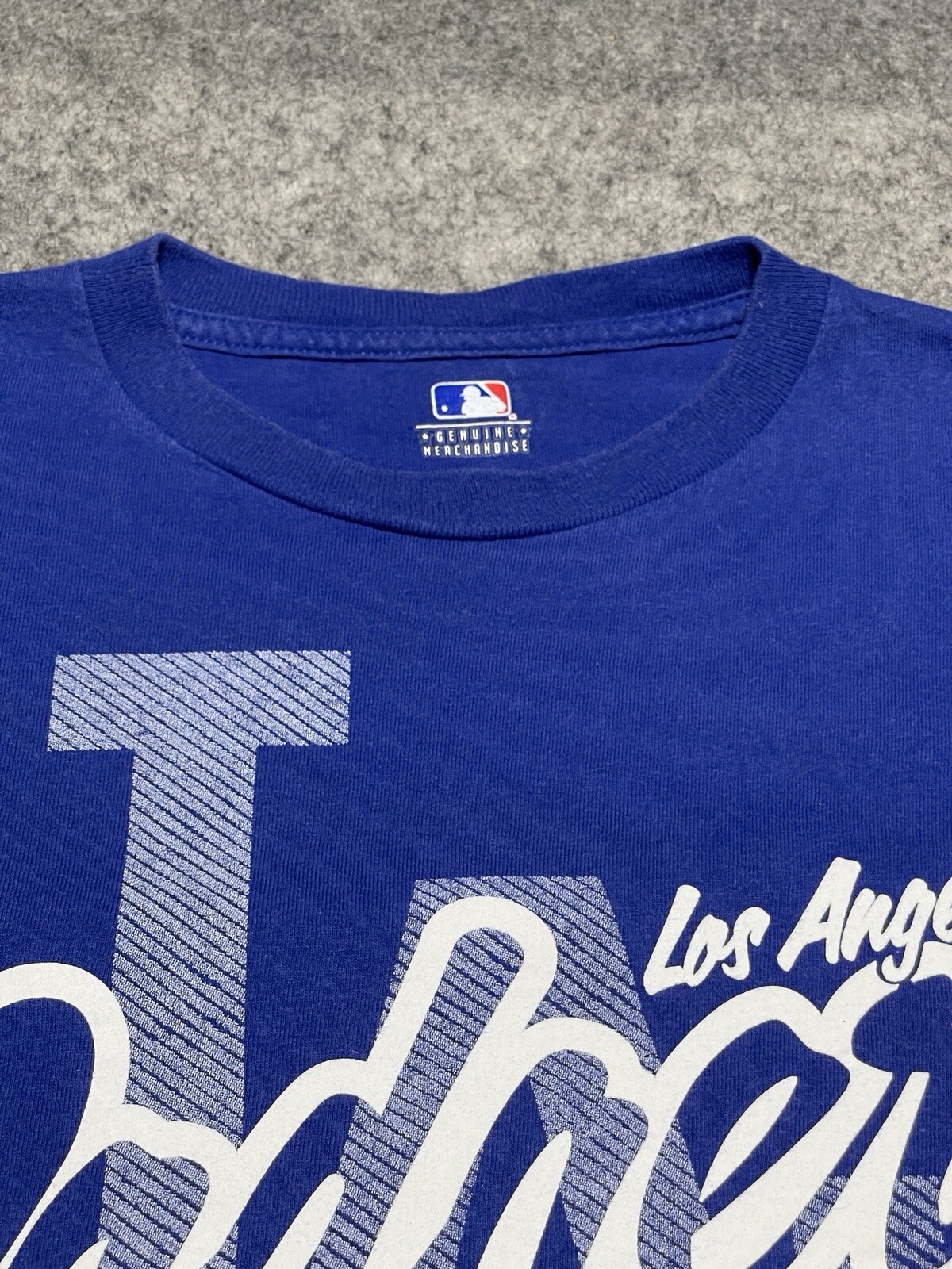MLB Los Angeles Dodgers Blue LA Baseball Team Large Shirt