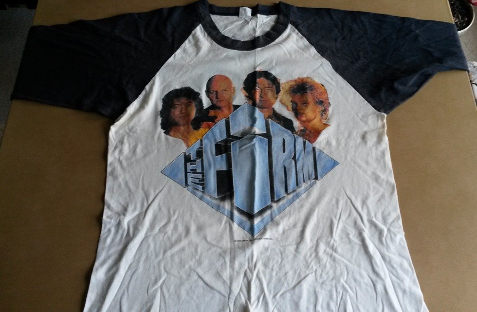The Firm 1985 Tour T Shirt Jersey genuine vintage Jimmy Page Paul Rodgers L