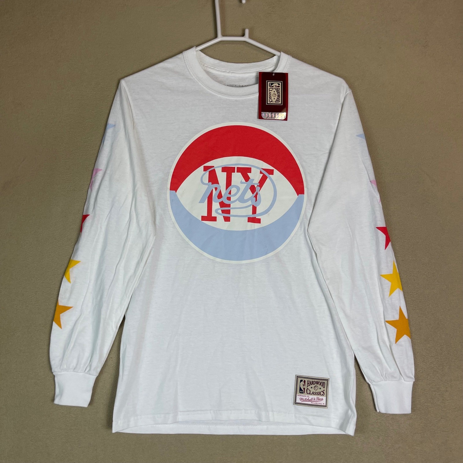 Mitchell & Ness New Jersey Nets NBA Hardwood Classics Long Sleeve Tee