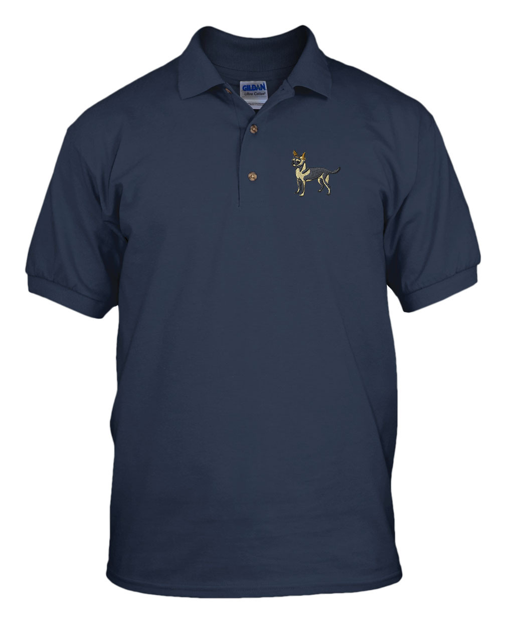 POLICE LOGO Embroidery Embroidered Unisex Adult Golf Polo Shirt