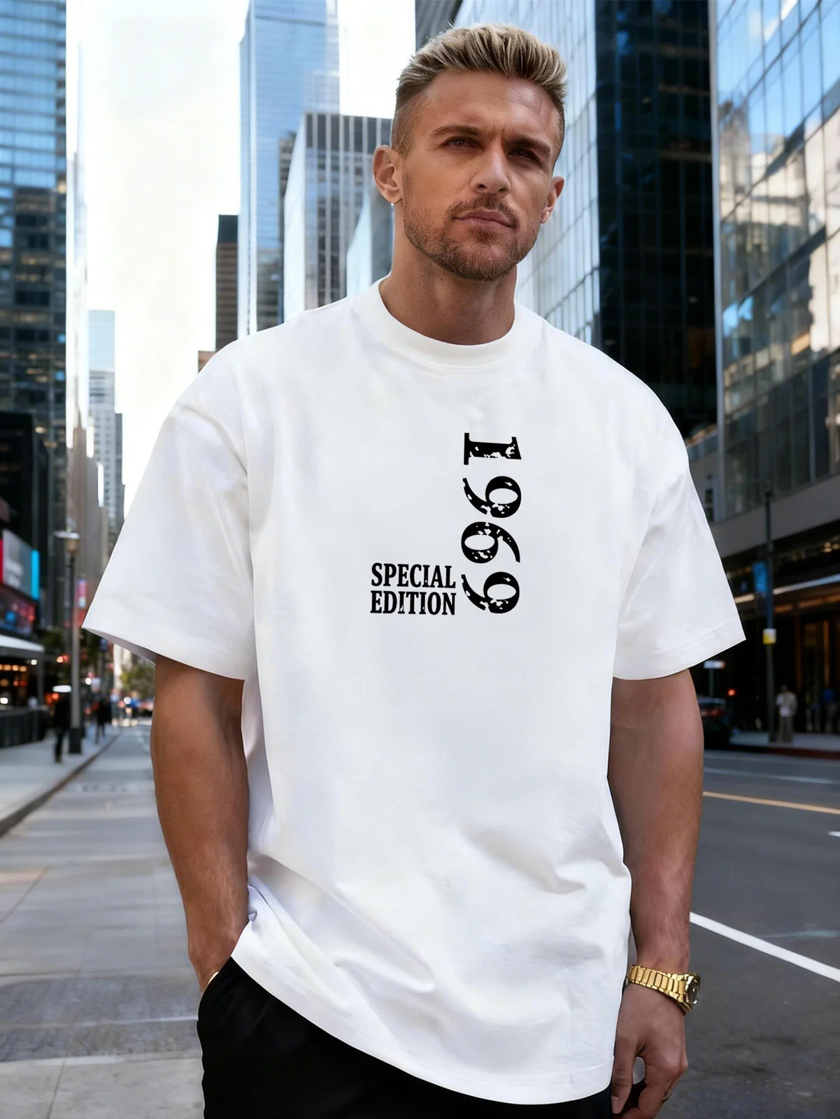 1969 Special Edition Graphic 100% Cotton Men’s T-Shirt, for Daily Casual Wear