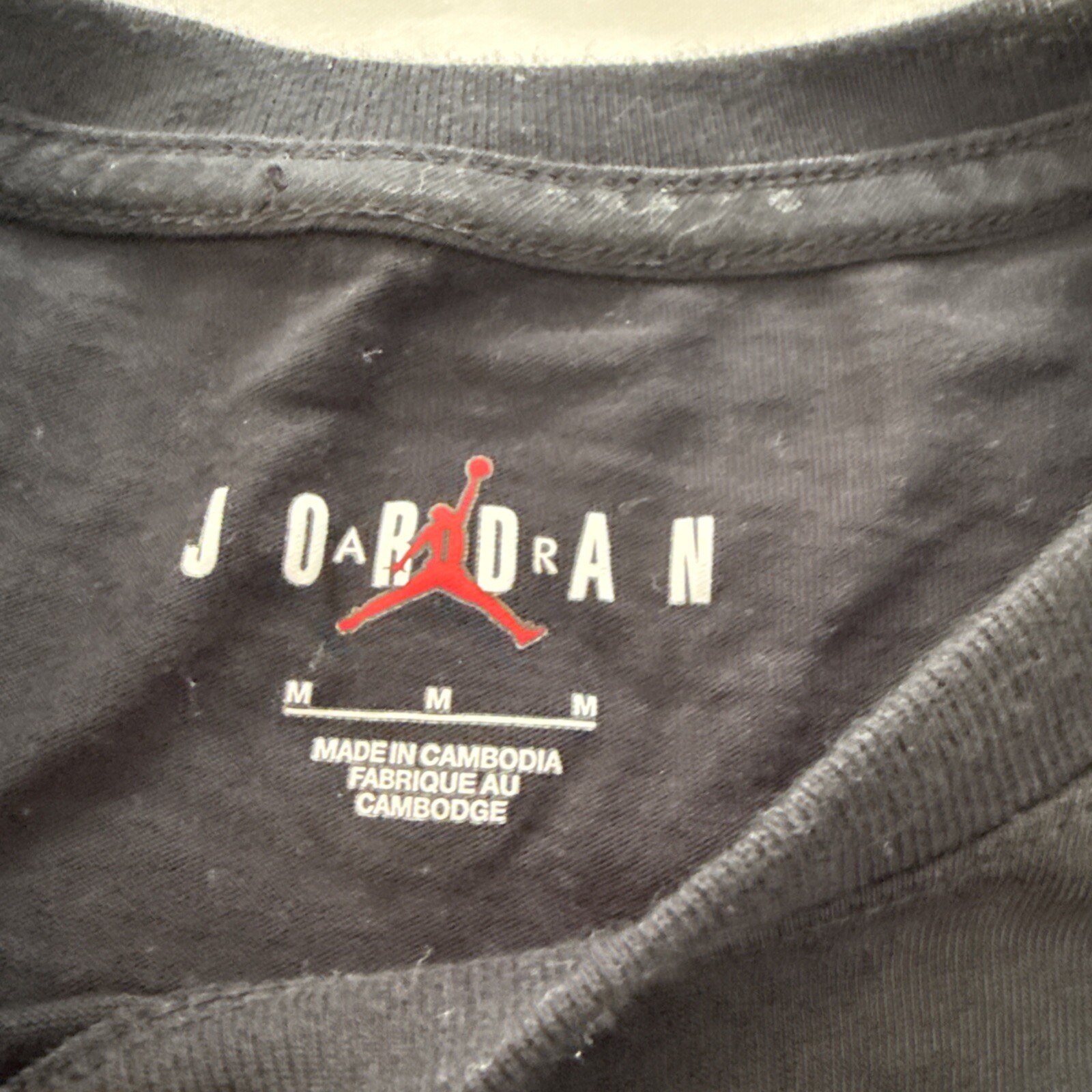 Jordan Shirt Mens Medium Black Birmingham Barons Jumpman Logo Air Baseball