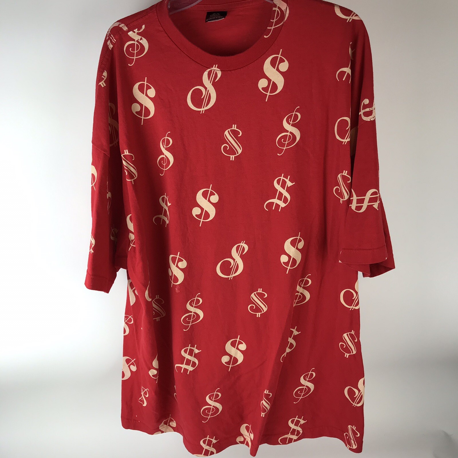 Vtg Hollywood Cartel Men’s Dollar Signs Red T-Shirt 4XL Streetwear hip-hop USA