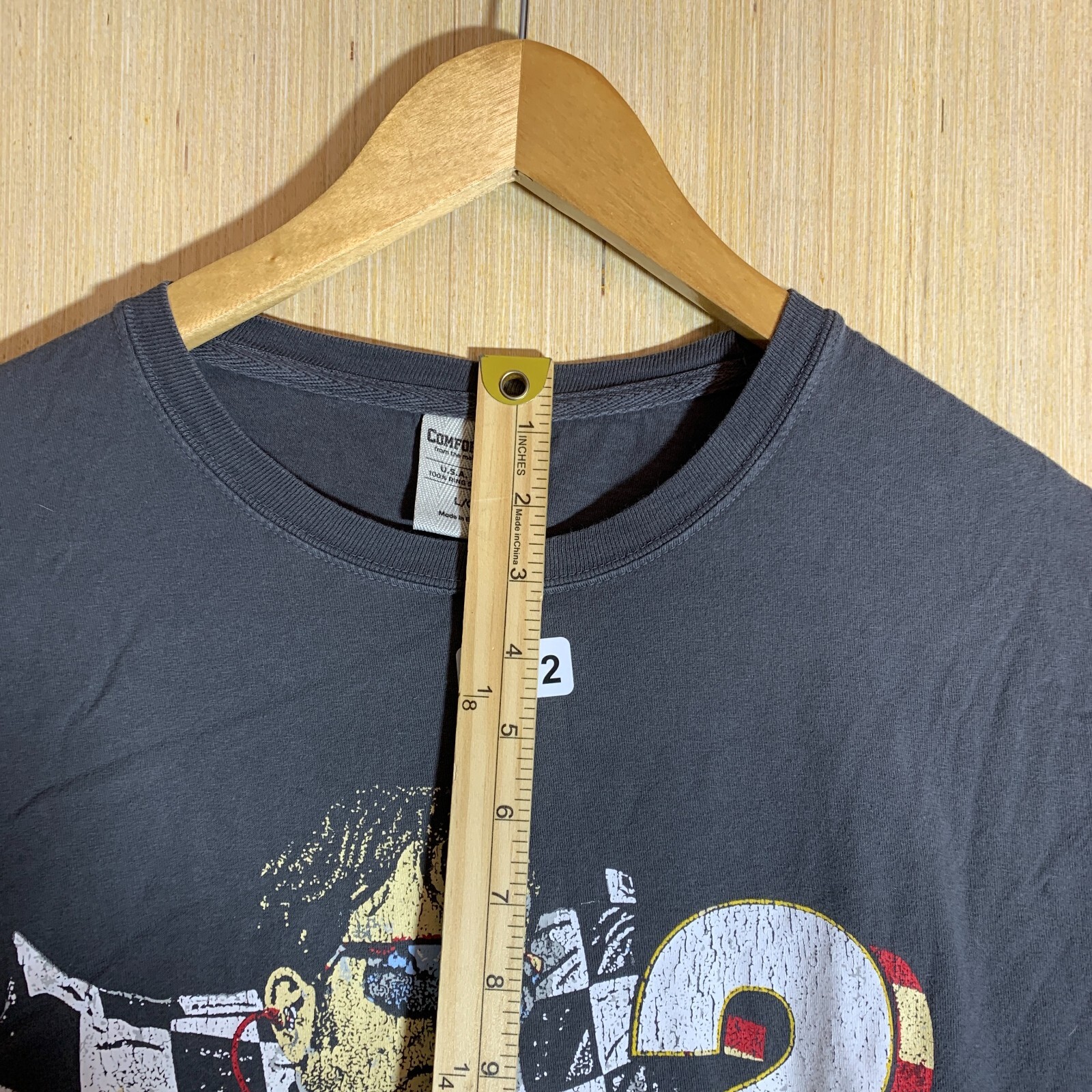 VTG Dwight Schrute Shirt Adult Large Grey Long Sleeve Men’s Graphic Print