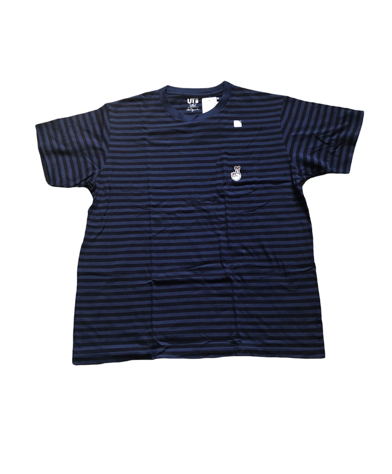 UNIQLO MEN TOPS short Sleeve PIETER CEIZER GRAPHIC Tee T-SHIRT 69 NAVY Size XL