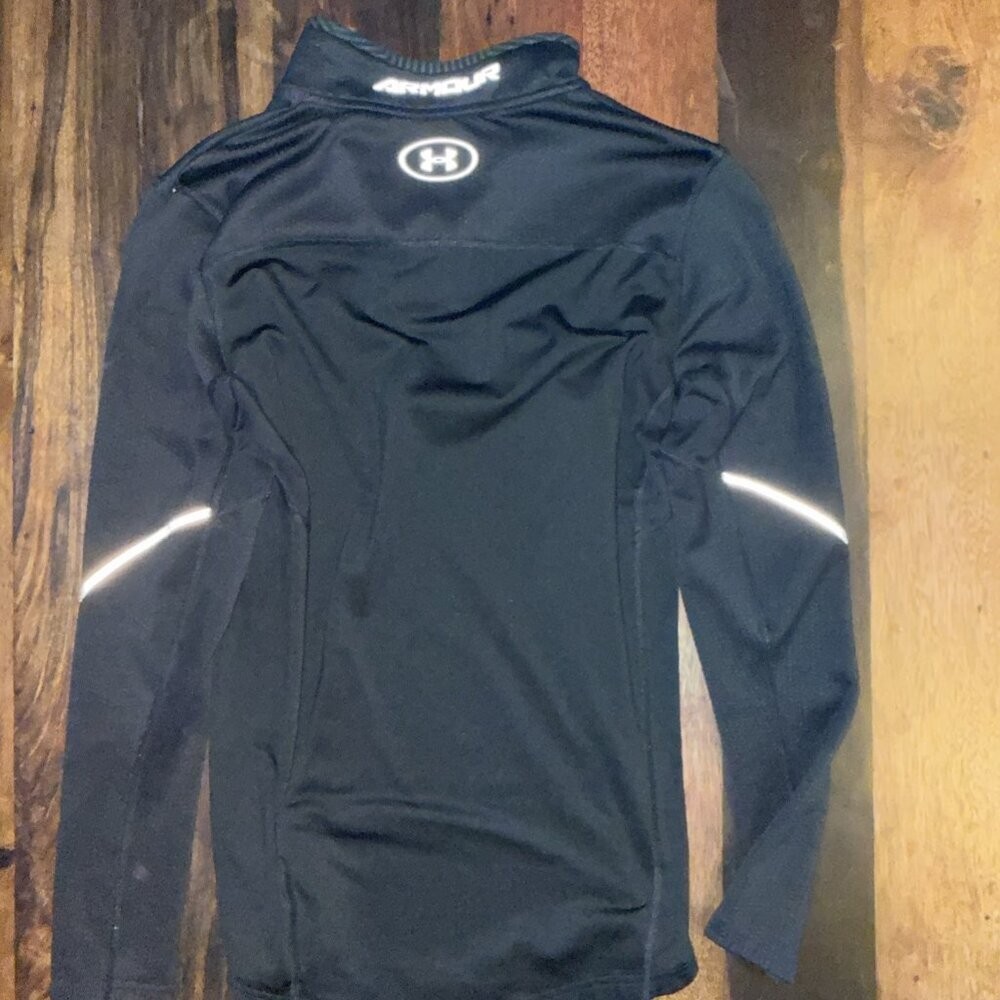Under Armour 1/4 Zip Pullover Men’s M Gray Performance Long Sleeve Athletic