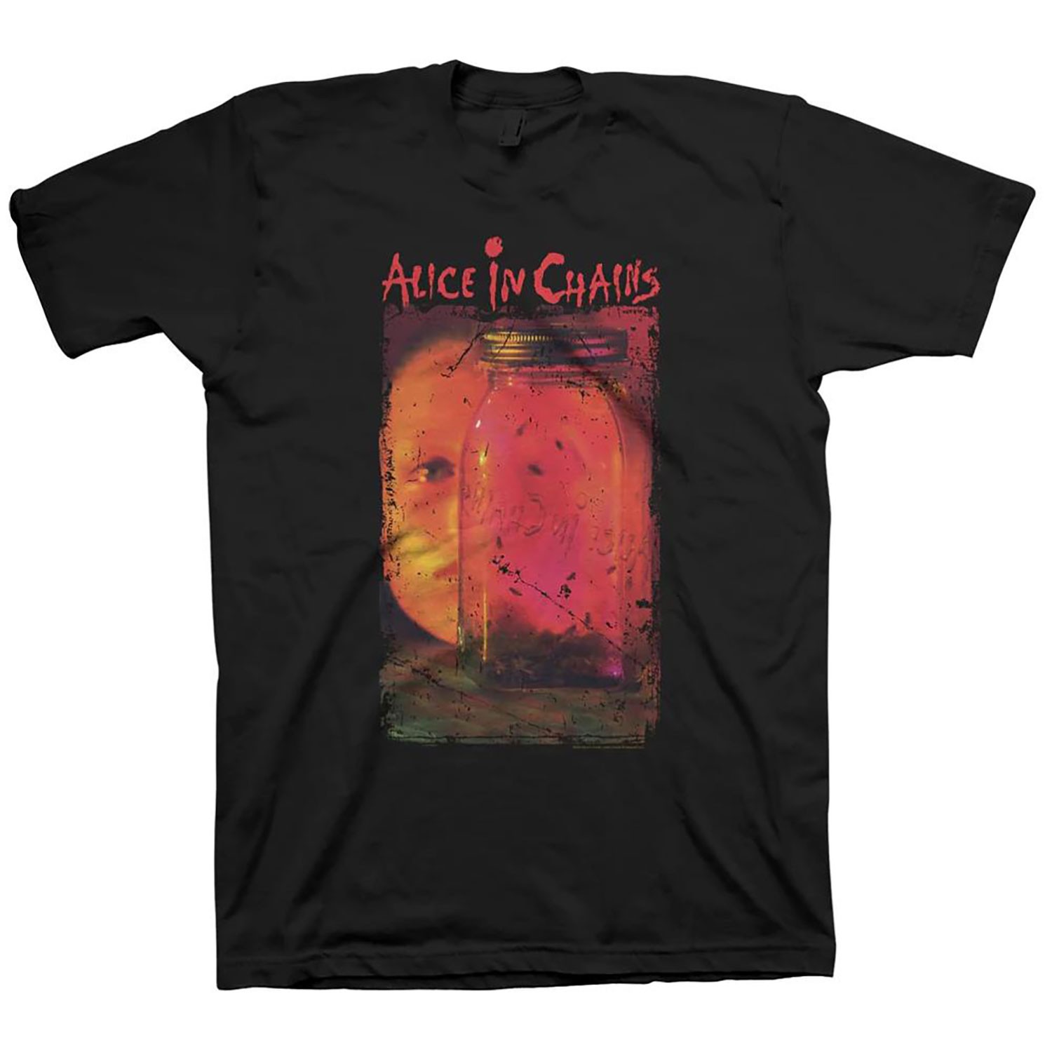 Men’s Alice In Chains Jar Of Flies T-shirt Large Black
