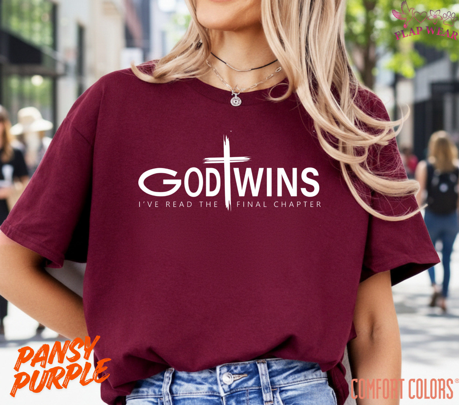 Unisex God Wins T-Shirt, Men T shirt,Women T shirt Gift Christian Cross Bible G