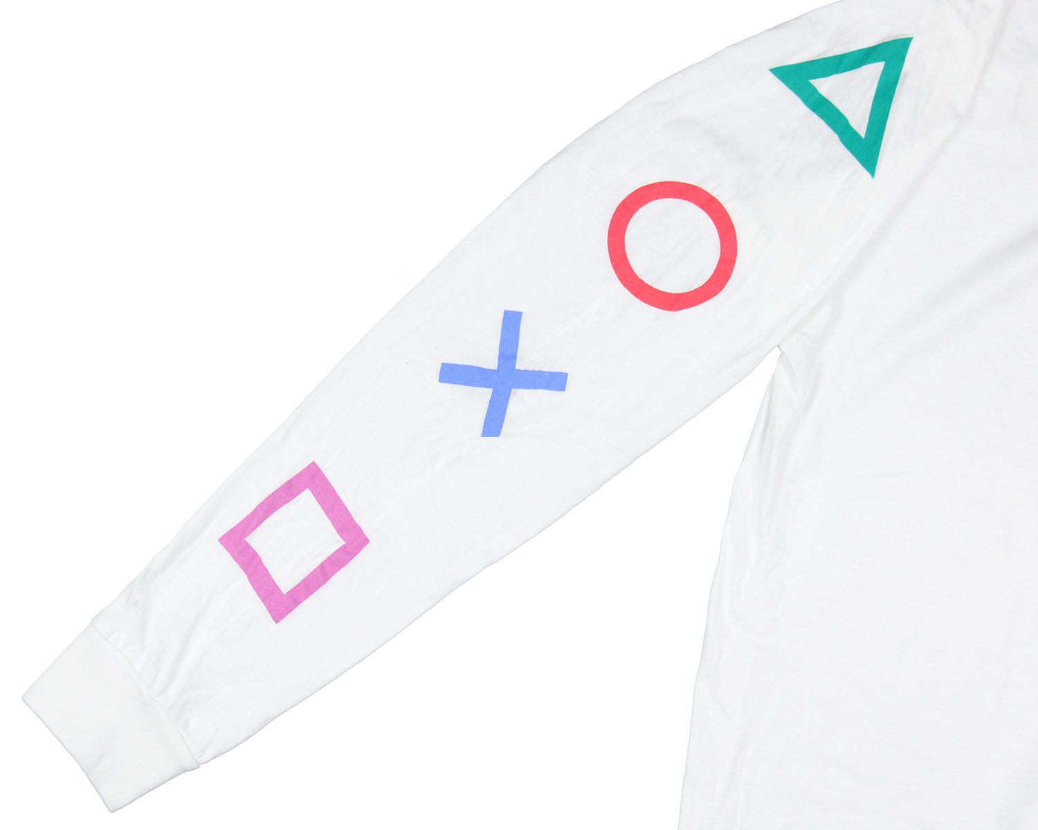 PlayStation Men’s Console Controller Button s Long Sleeve T-Shirt Adult