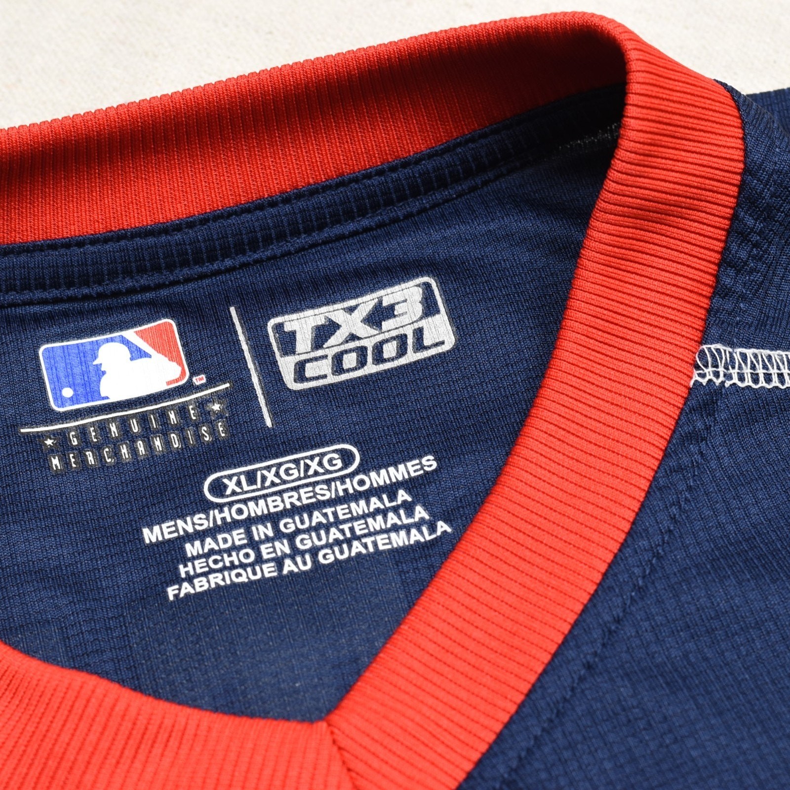 MLB Men’s Tee Jersey Polyester Multicolor Size XL Red Sox Betts #50 Baseball