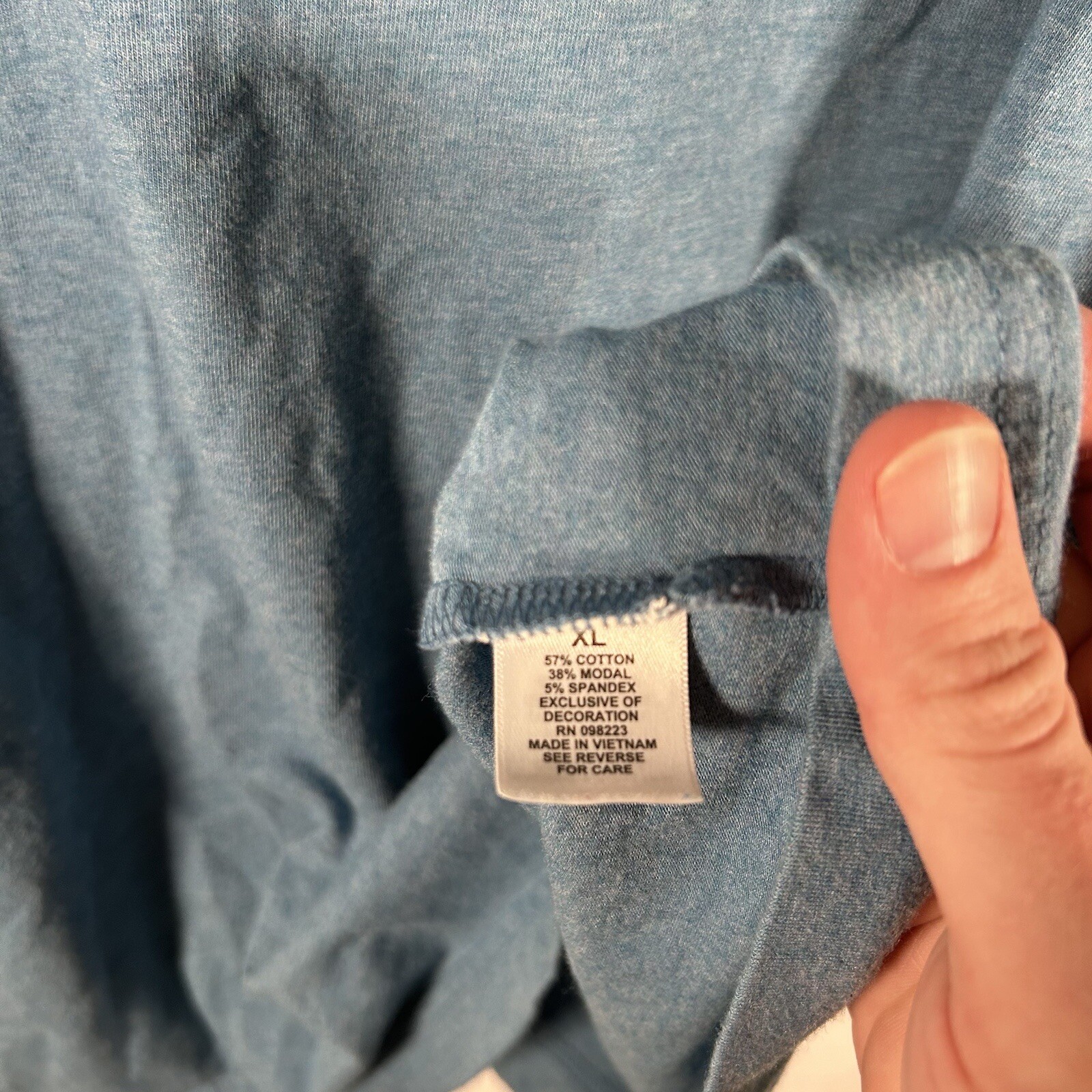 Magellan Fishing Shirt Men’s XL Blue Crew Neck Short Sleeve Classic Fit Moist Wi