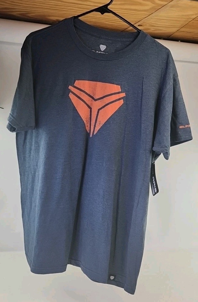 Polaris Slingshot Mens Blue/ Orange Solid Graphic T-Shirt Size XL