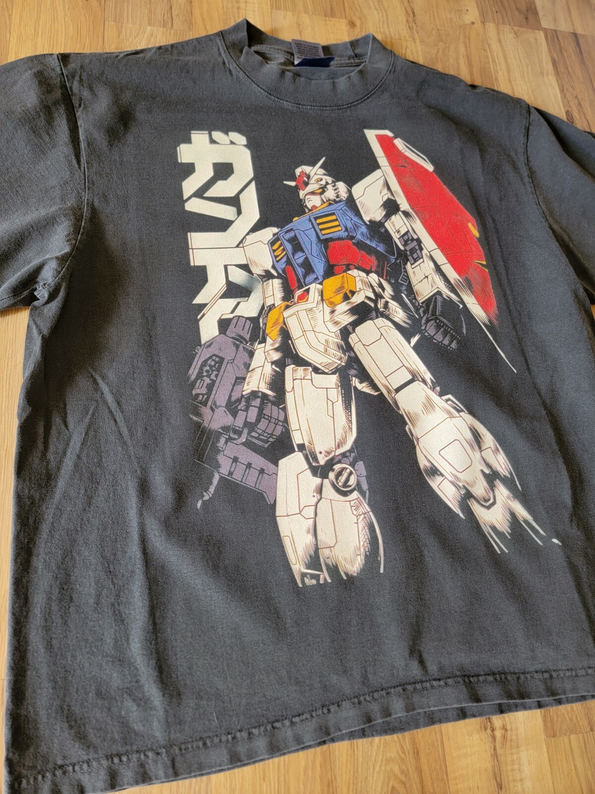GUNDAM ON A SHAKA HEAVYWEIGHT GARMET DYED T SHIRT “MODERN”
