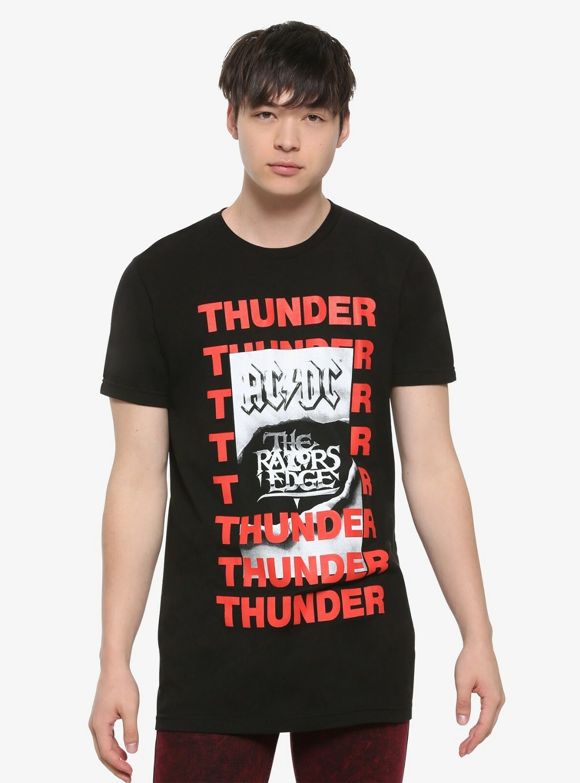 AC/DC Mens The Razor’s Edge Thunder Shirt New XS, S, M, L, XL, 2XL,3XL