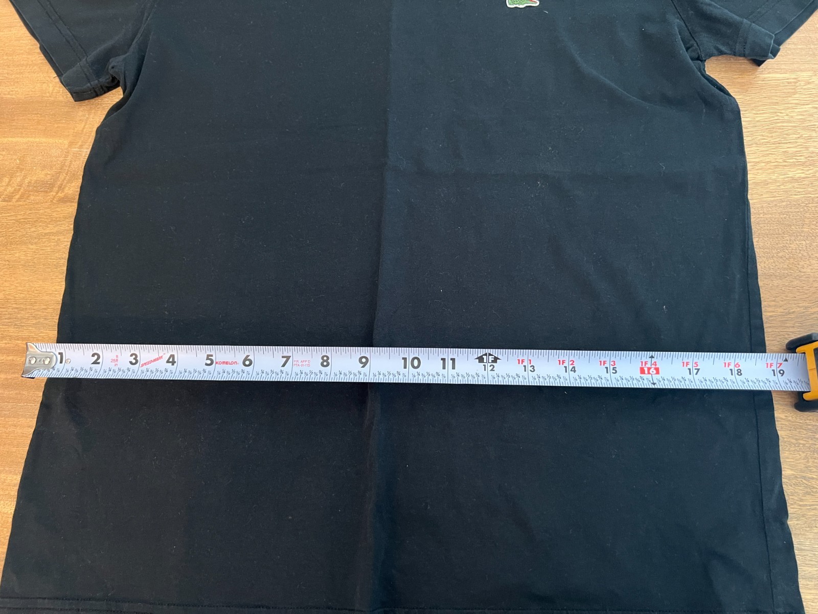 Lacoste V Neck Logo T Shirt Black Mens 100% Pima Cotton – Size: 4