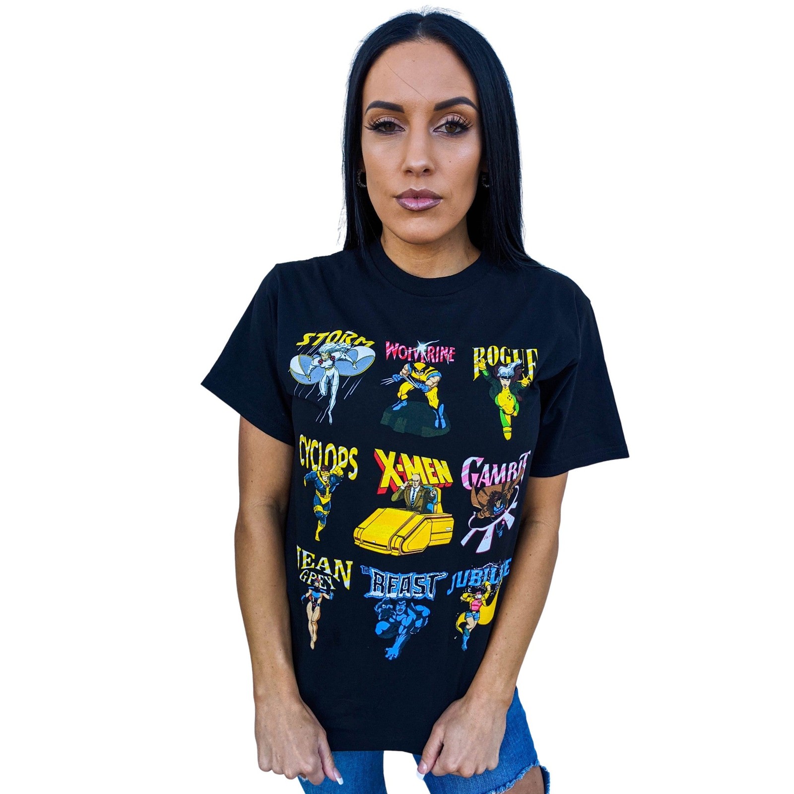 X-Men 90’s Animated Series Group Marvel Comics Adult T Shirt