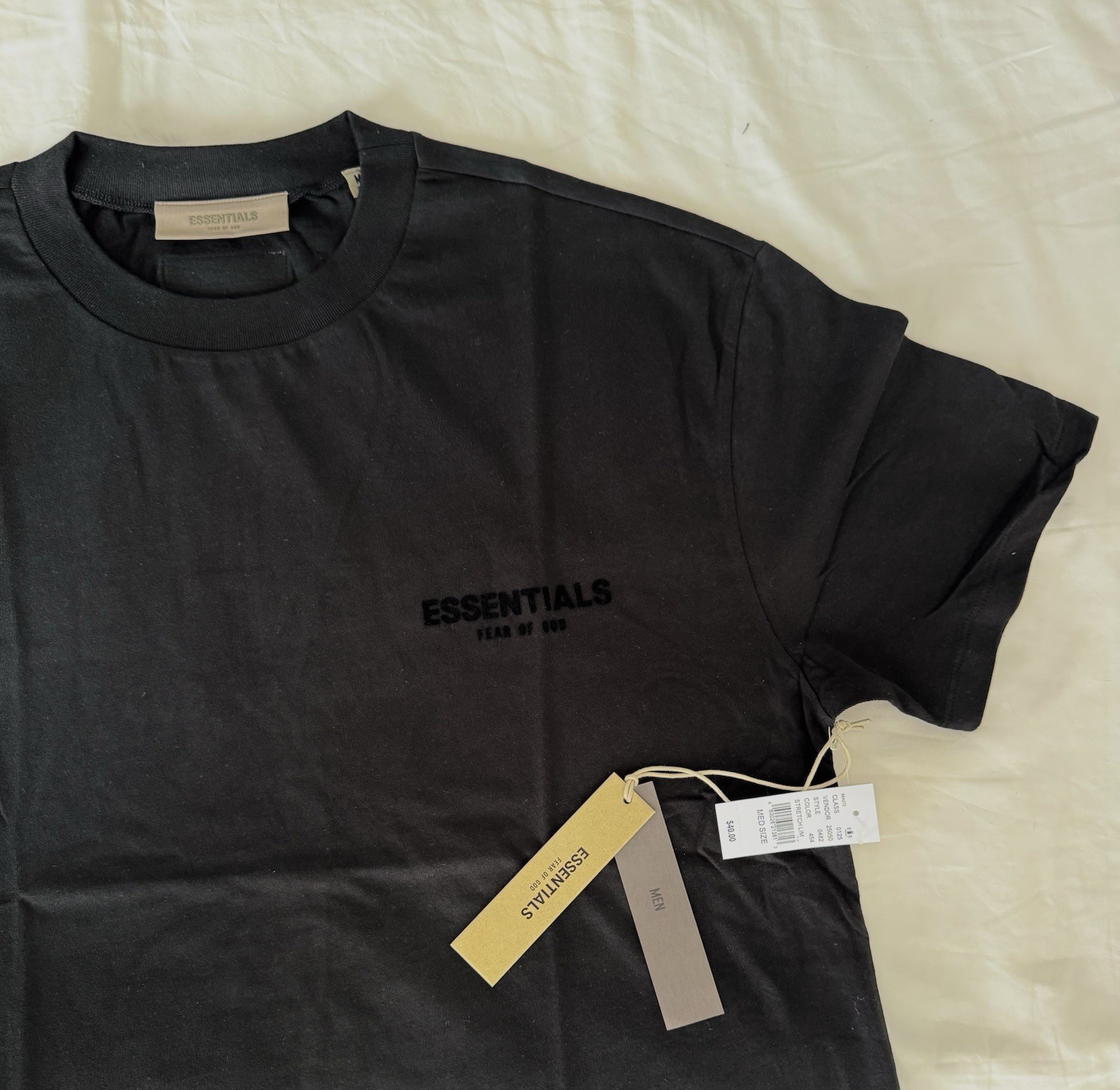 Fear of God Essentials Original Authentic Logo T-Shirt Men’s Streetwear Tee