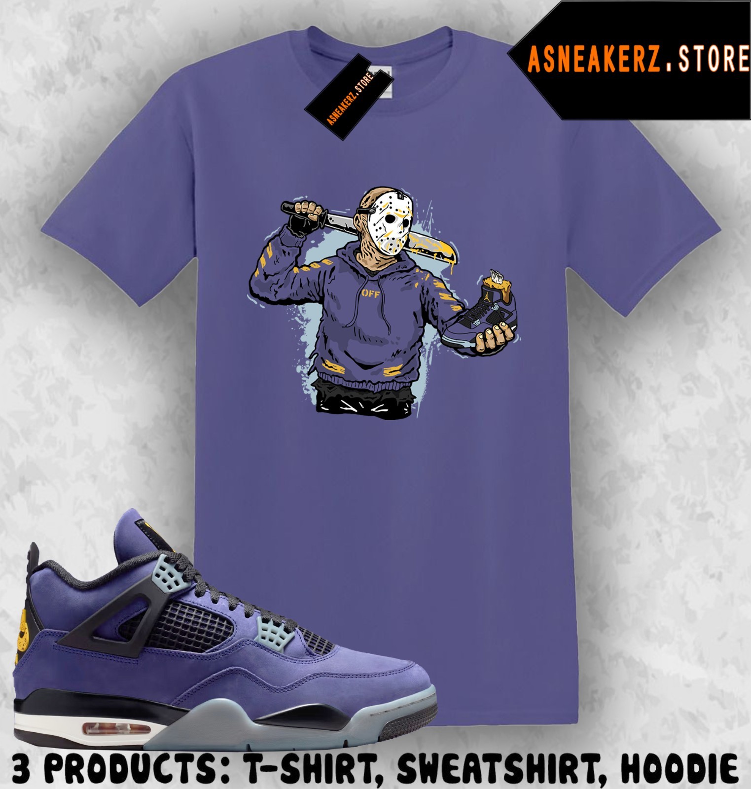 Shirt Matching AJ 4 Lakers Lakeshow 2026 Match Sneaker Sneakerhead Jason T-Shirt