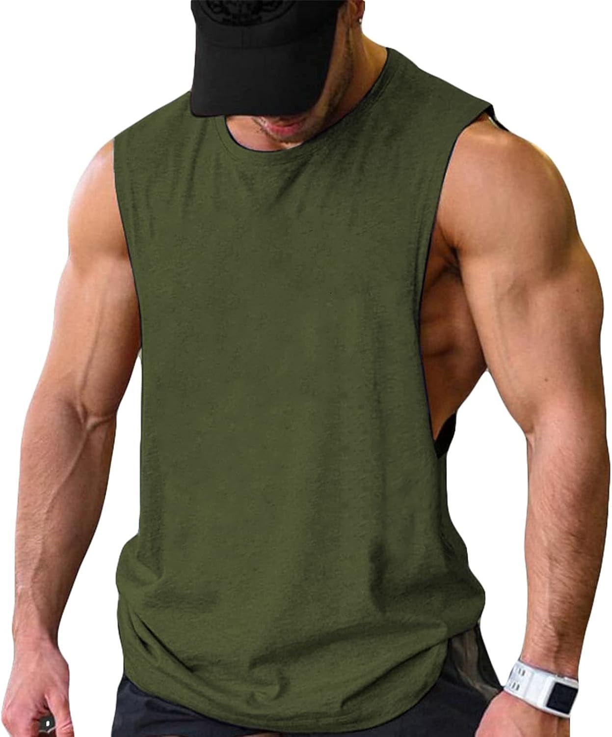COOFANDY Men Workout Tank Top 2 Pack Gym Bodybuilding Sleeveless T Shirts