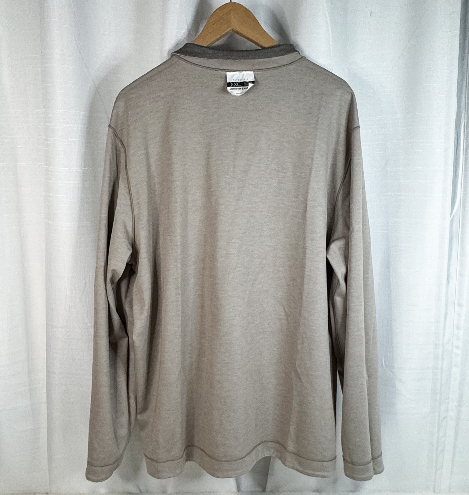 JOHNSTON & MURPHY XC4 Reversible 1/4 Zip Extreme Comfort Brown Tan Men’s XXL