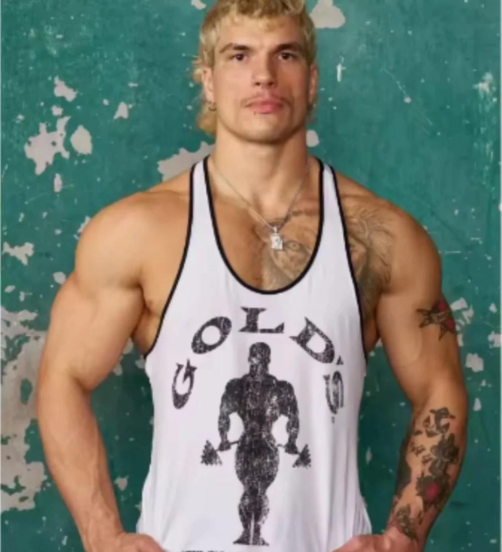 Mens Sports Vest Breathable Quick Dry Running Training Fitness Sleeveless Top