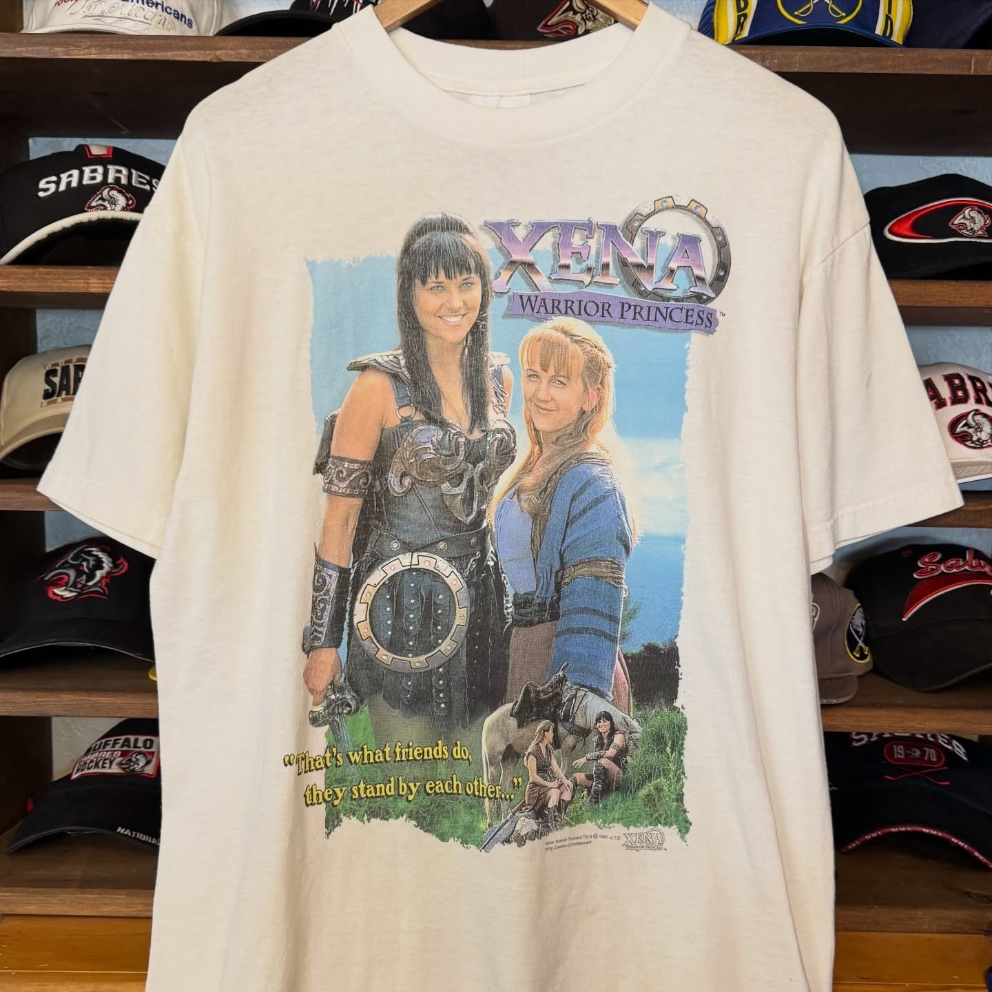 Xena Warrior Princess Tee 1997 White Short Sleeve T shirt S-2345XL NH28521