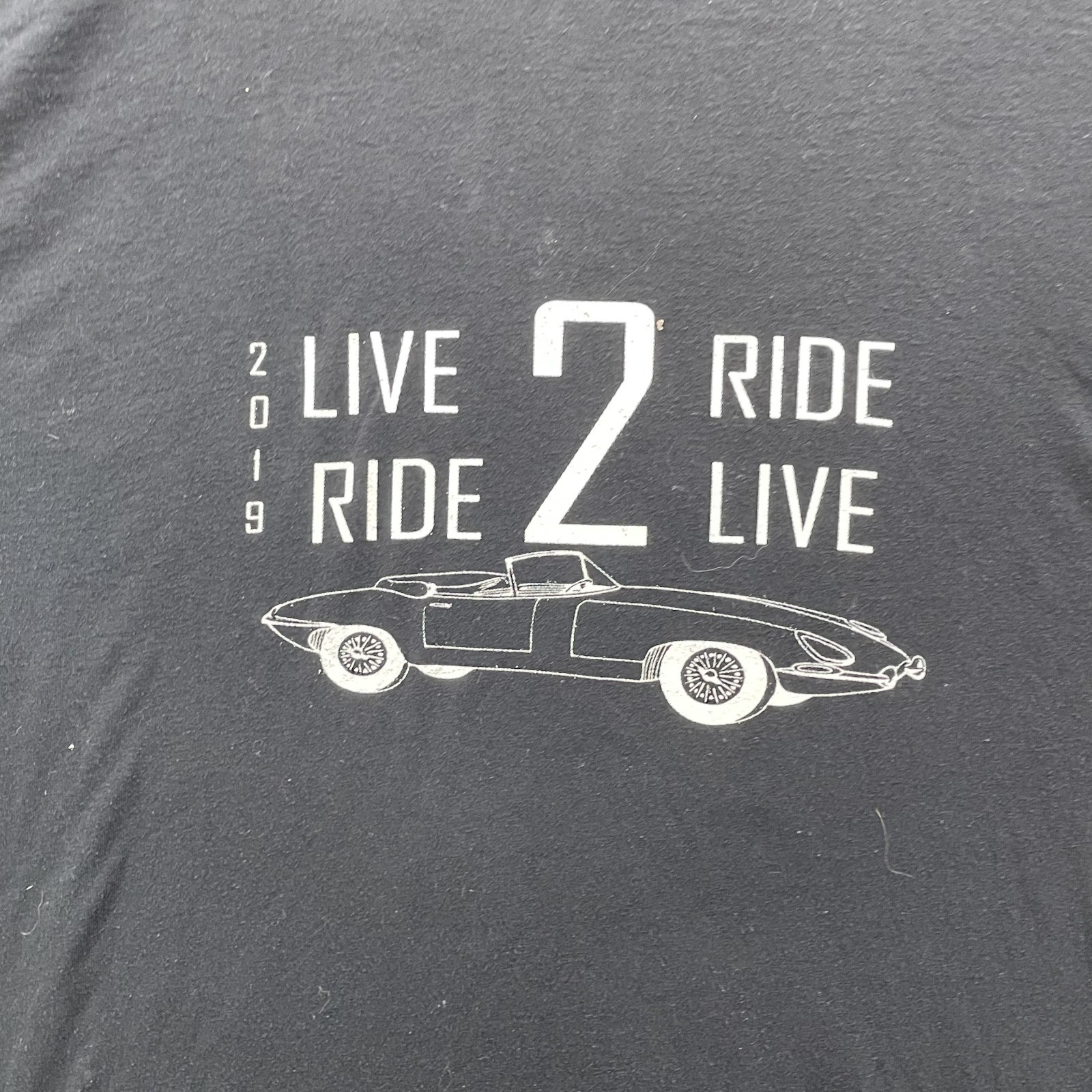 Live To Ride Gildan T-Shirt Men’s 2XL Black Harley Moto Biker Rocker Streetwear