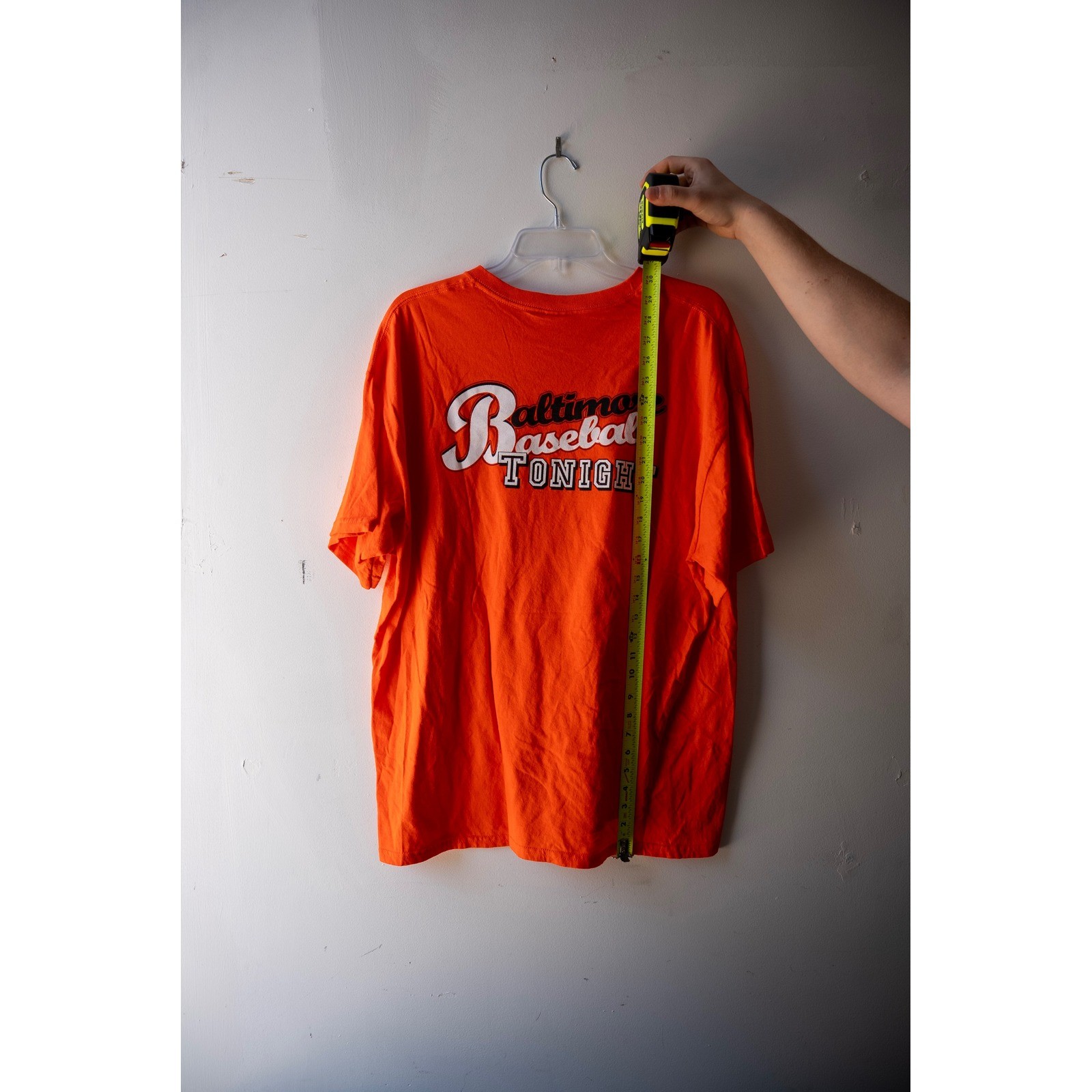 Baltimore Baseball 2011 Opening Day Shirt Mens XL Orange 105.7 The Fan Radio Tee