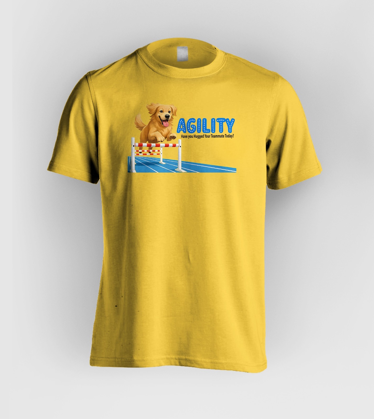 DOG AGILITY – Golden Retriever – Have You Hugged Your Teammate Today?