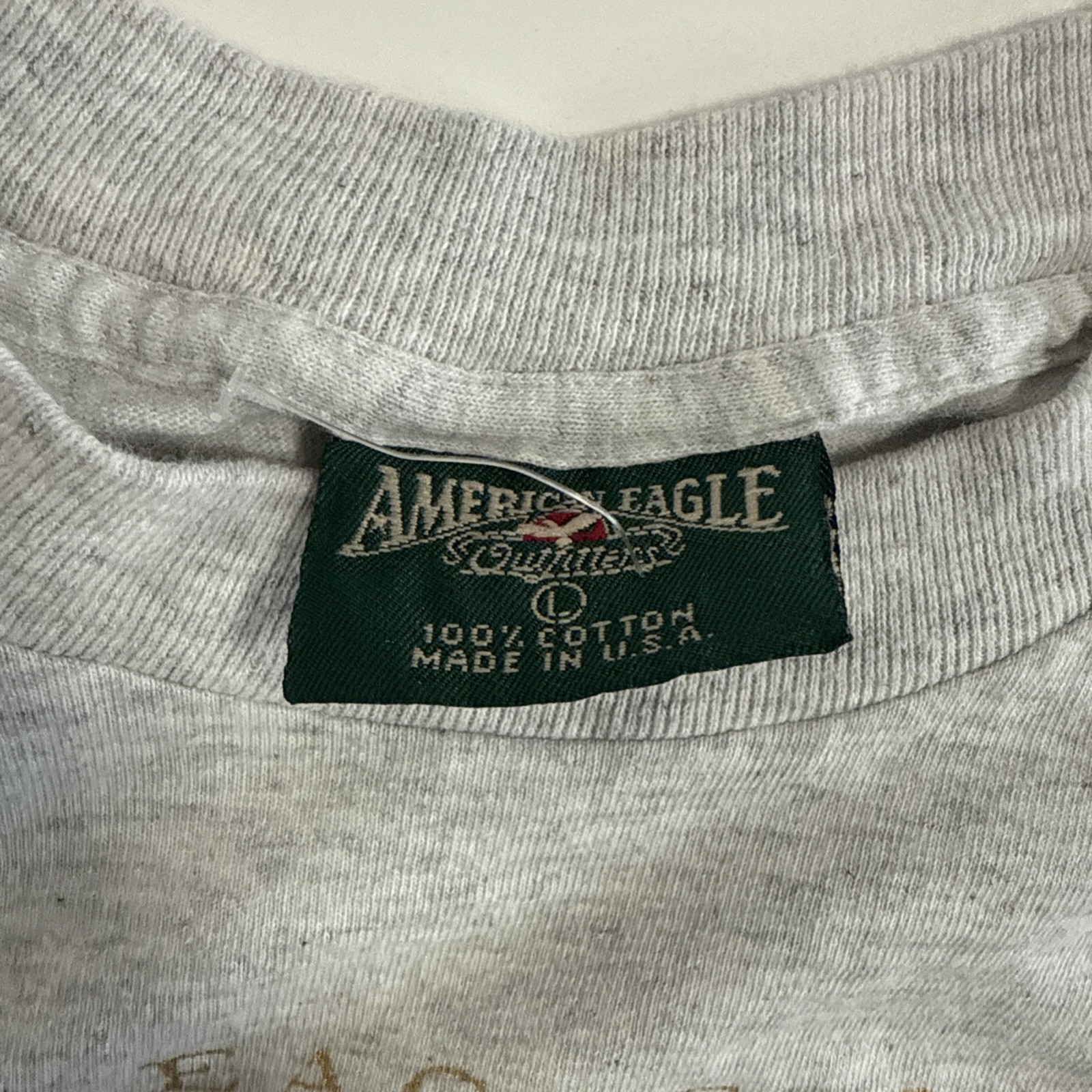 VTG American Eagle Outfitters T-Shirt Men’s Size L Gray Short Sleeve Sportsman
