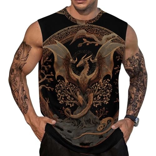 Graphic Muscle Workout 3D Tank Top
