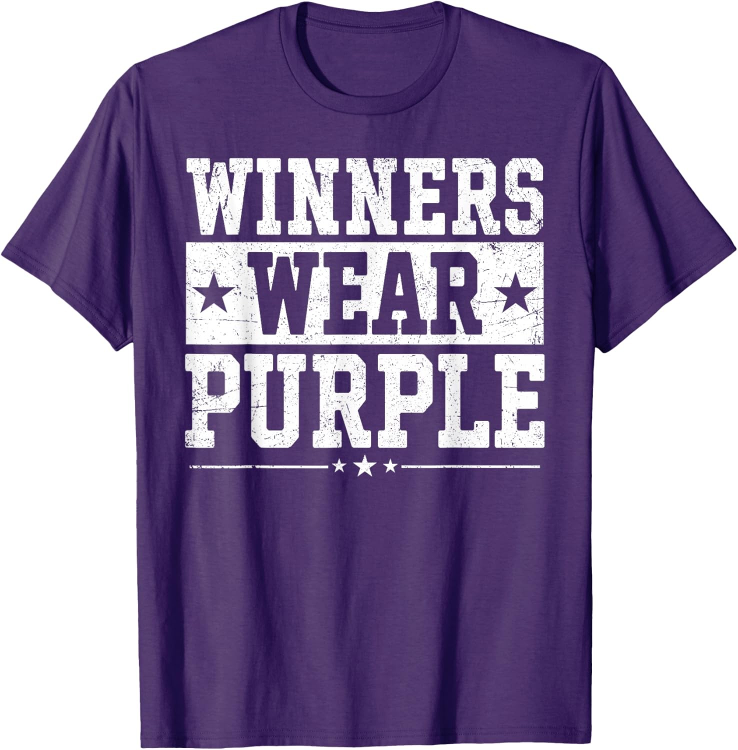 Winners Wear Purple Color War Camp Team Game Competition T-Shirt