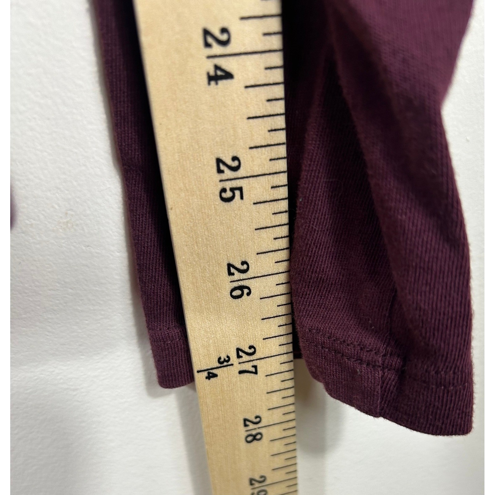 Vince Marled Burgundy Raglan Baseball T Shirt Mens M Colorblock L/S Cotton Comfy