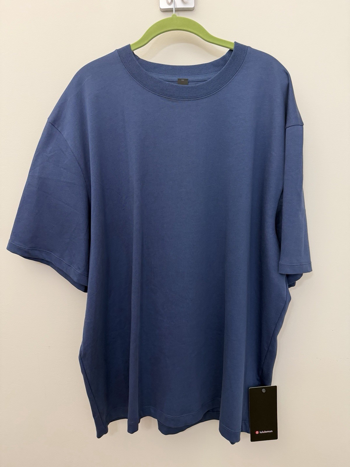 NWT Size XXL Lululemon Heavyweight Cotton Jersey T-Shirt BLTW Blue Twill