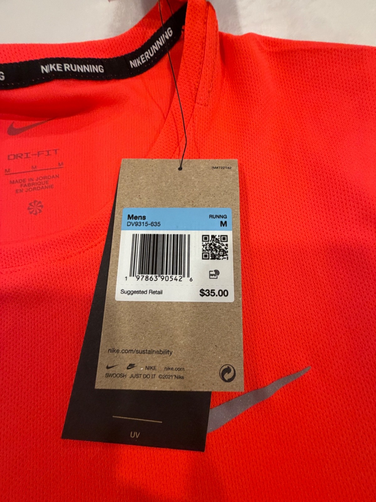 Nike Men’s Dri-FIT UV Miler Running T-Shirt size M
