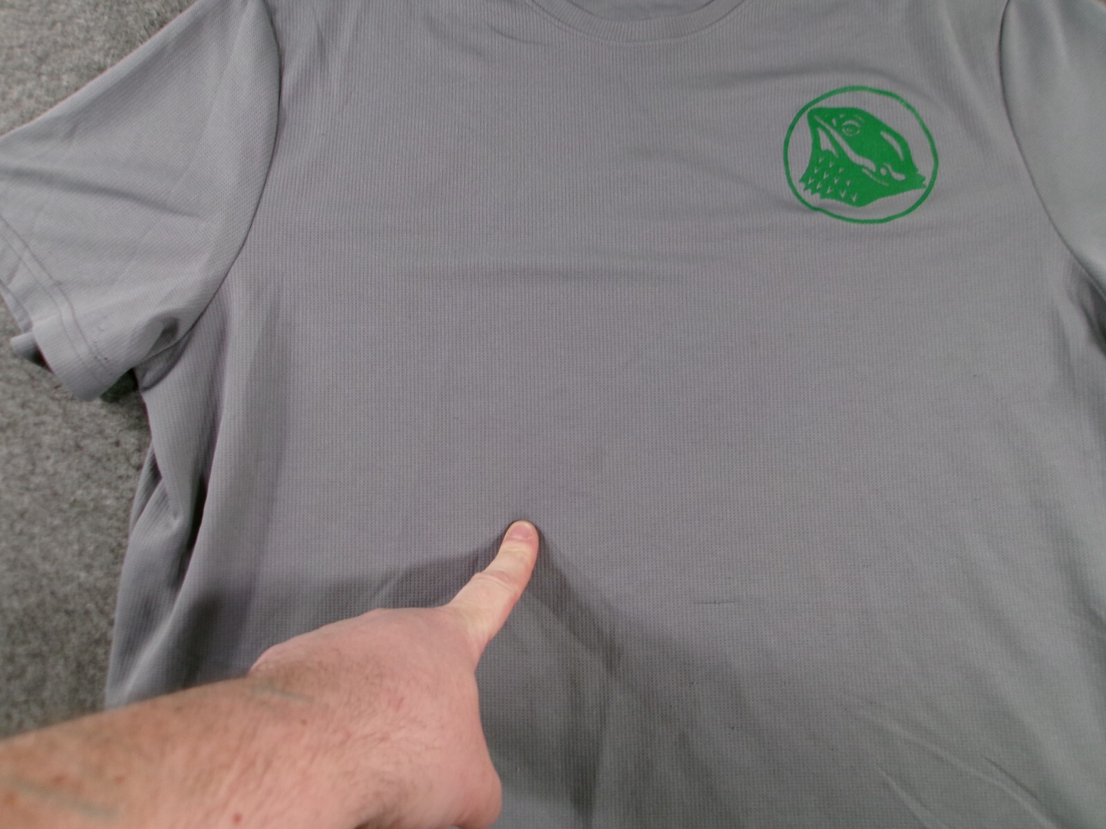 Animal Shirt Men XXL Gray My Second Family Has Scales Lightweight Breathable