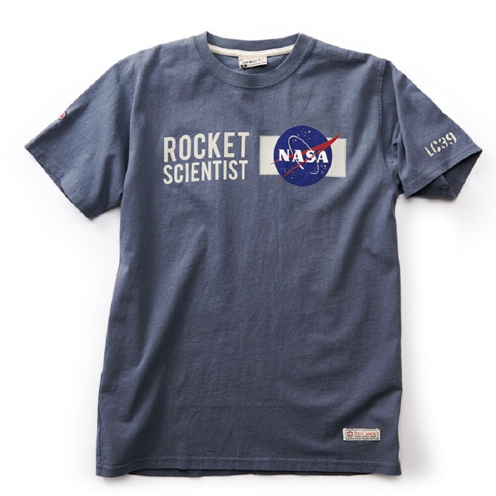 Red Canoe NASA Rocket Scientist T-Shirt – Washed Blue