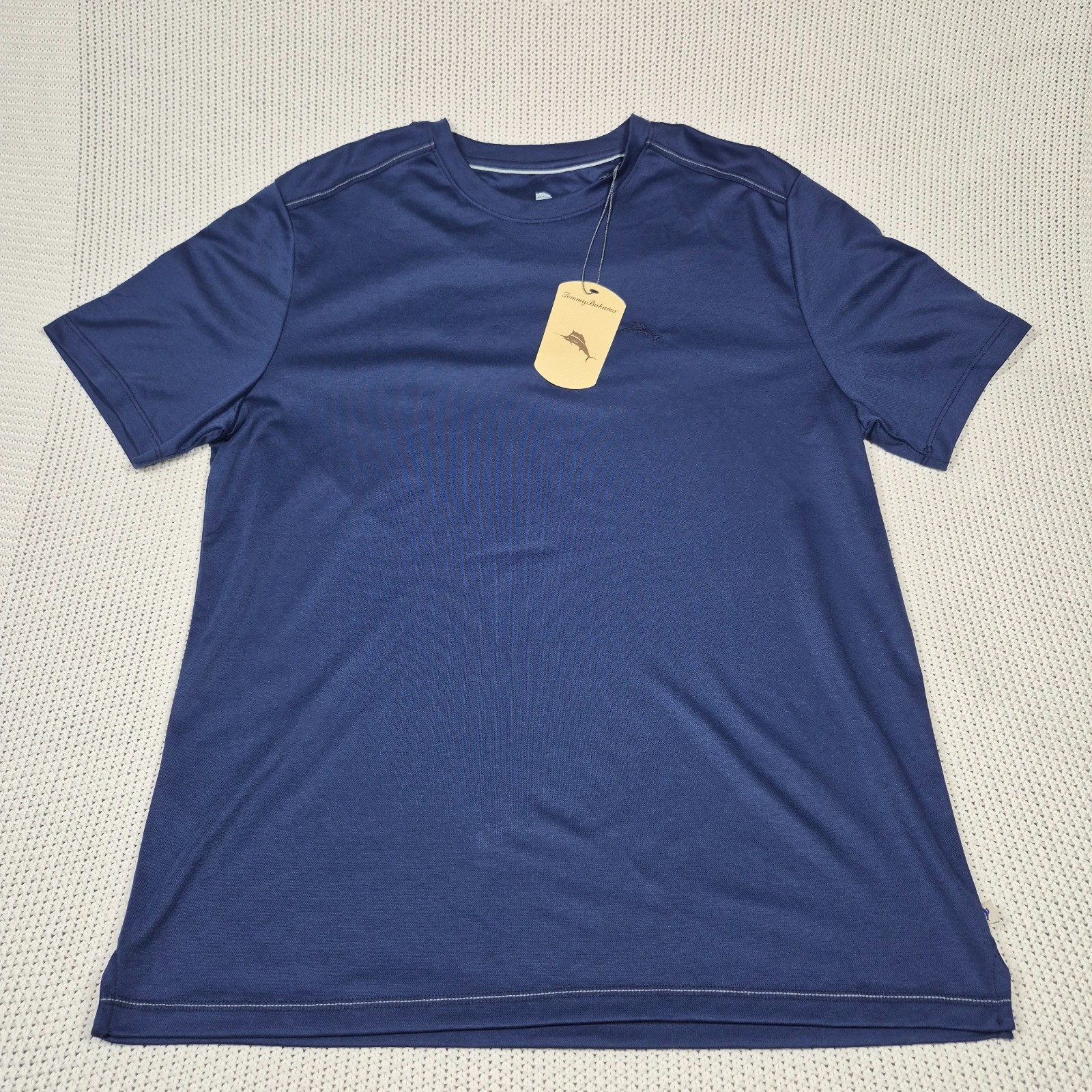 Tommy Bahama Throne Blue Crew Neck Short Sleeve T-Shirt Size Medium Soft Touch