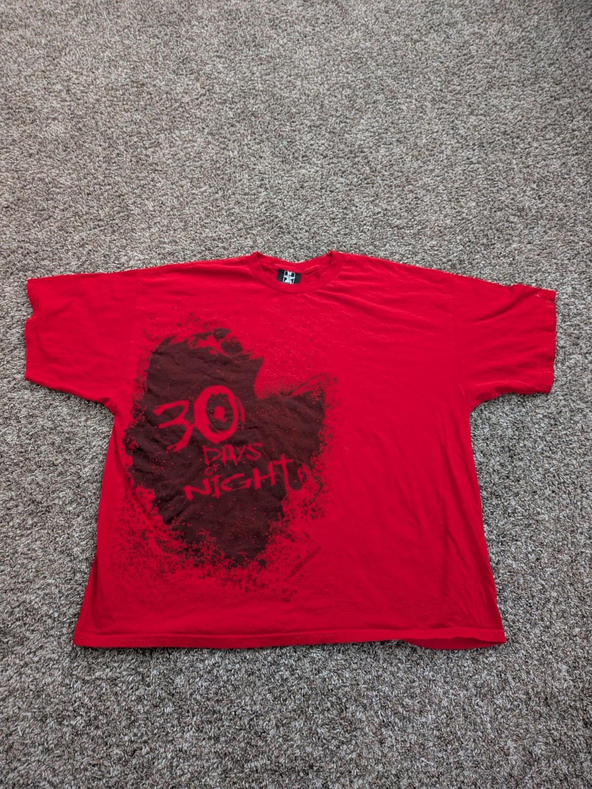 30 Days Of Night T Shirt Horror Movie Promo 3XL Red Gentle Giant