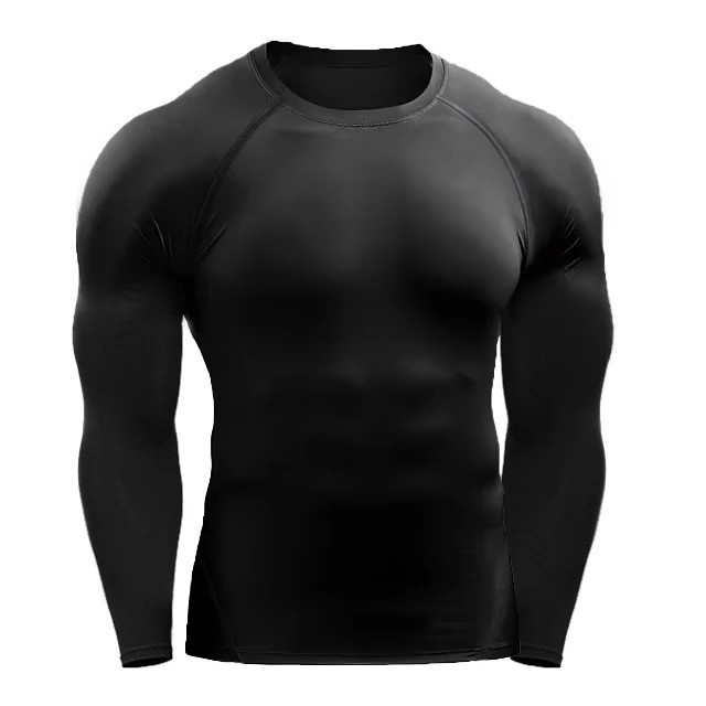 Mens Rash Guard Shirts Quick Dry Swim Shirts UV Protection Long Sleeve T-Shirts