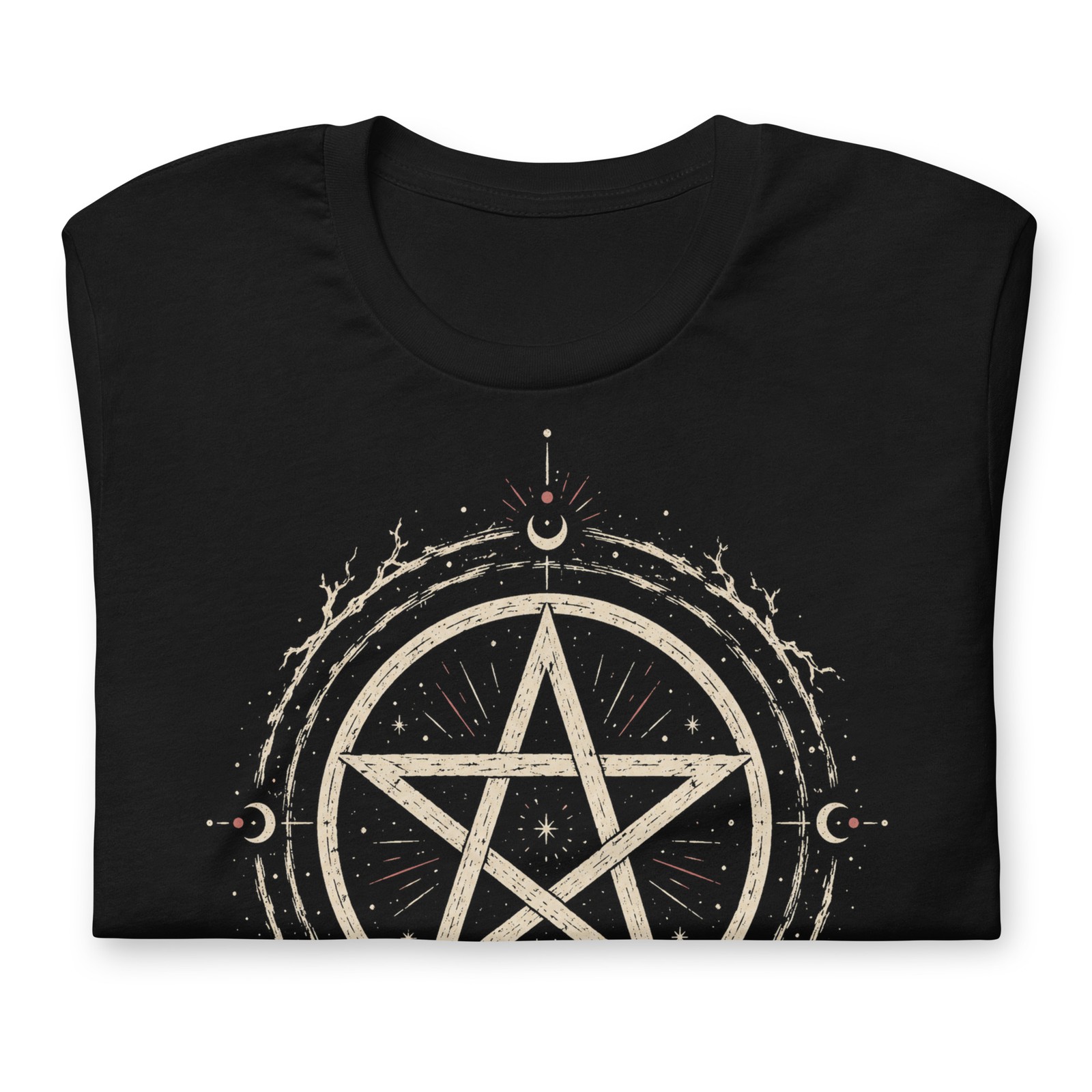 Pentacle Witchcraft T Shirt Occult Pagan Symbol Black Cotton Unisex Tee XS-5XL