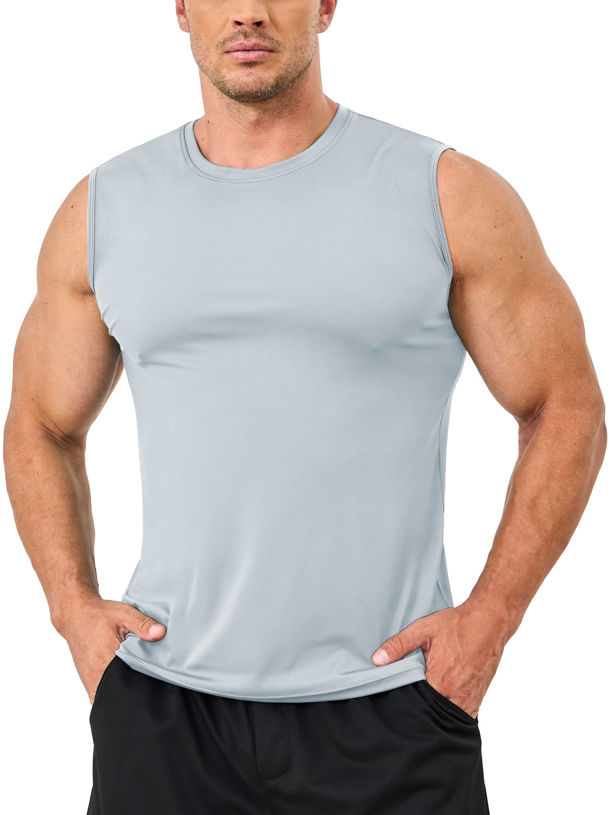 Men’s Sleeveless Tank Tops Muscel Tee Gym Workout Summer Quick Dry Undershirts