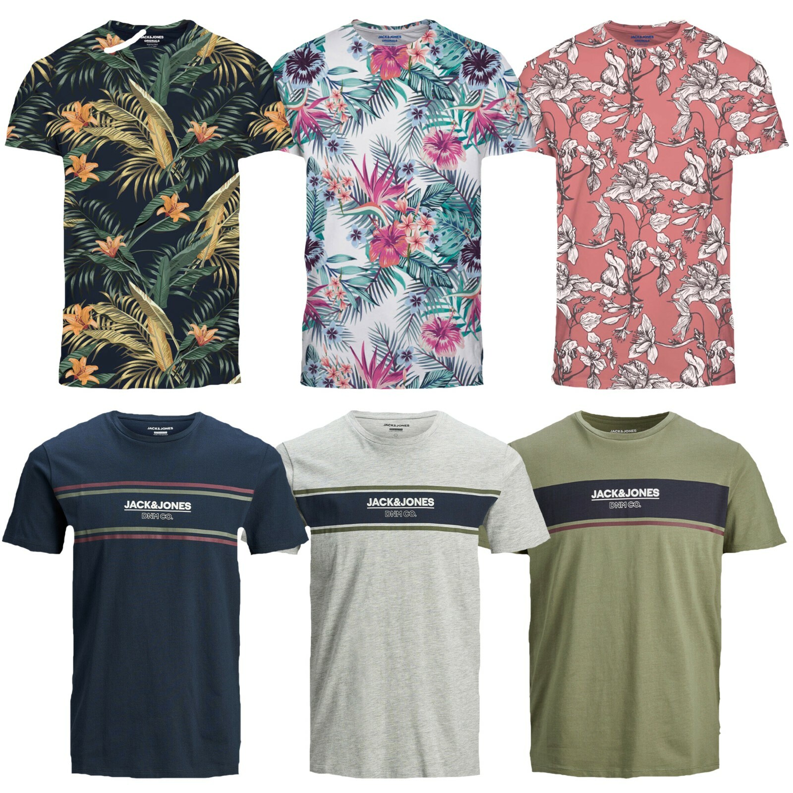 Jack and Jones T Shirt Mens Crew Neck Short Sleeve Casual Tee Tops