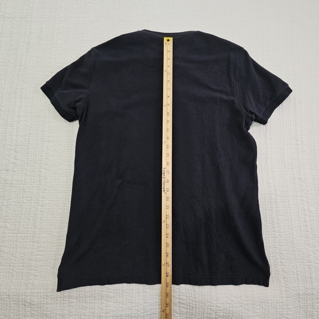 Nautica Slim Fit Heavy Crew Neck Shirt Men’s Large Dark Navy Blue EUC LN