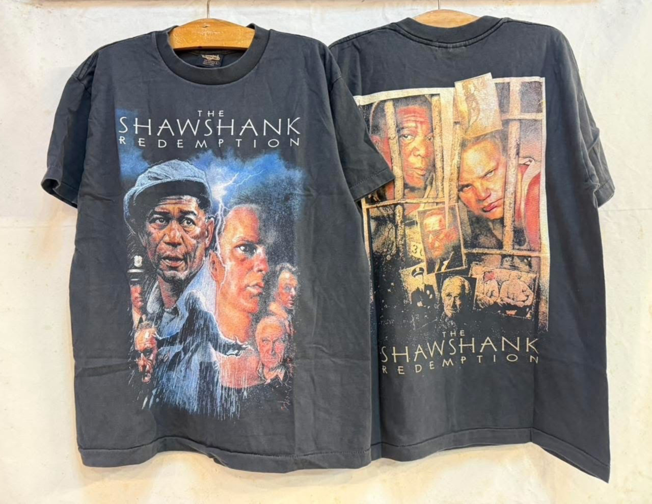 Vintage The Shawshank Redemption Promo Poster 90s Movie Changes XL Shirt REPRINT