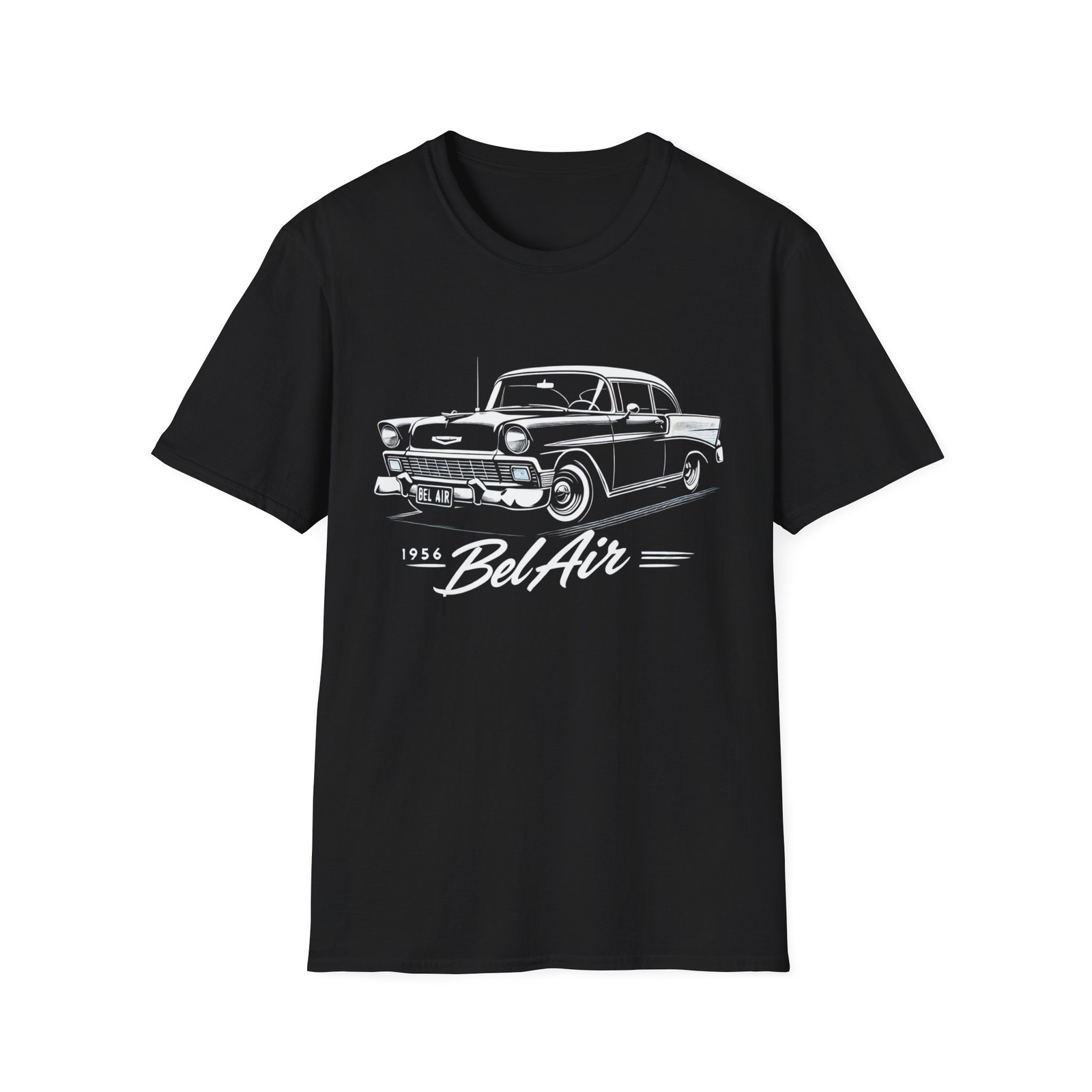 1956 Chevy Bel Air T-Shirt – Classic Car Graphic Tee for Vintage Car Enthusiasts