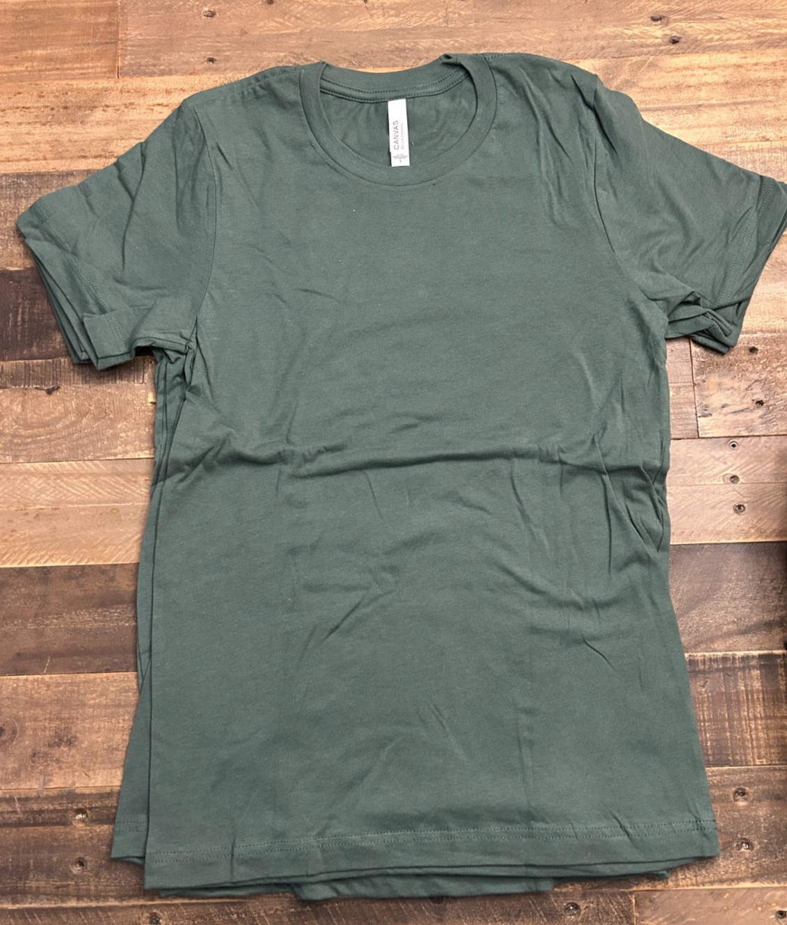 Bella + Canvas 3301C Sueded T-Shirt Heather Forest Unisex Blank Tee S-XL NWT