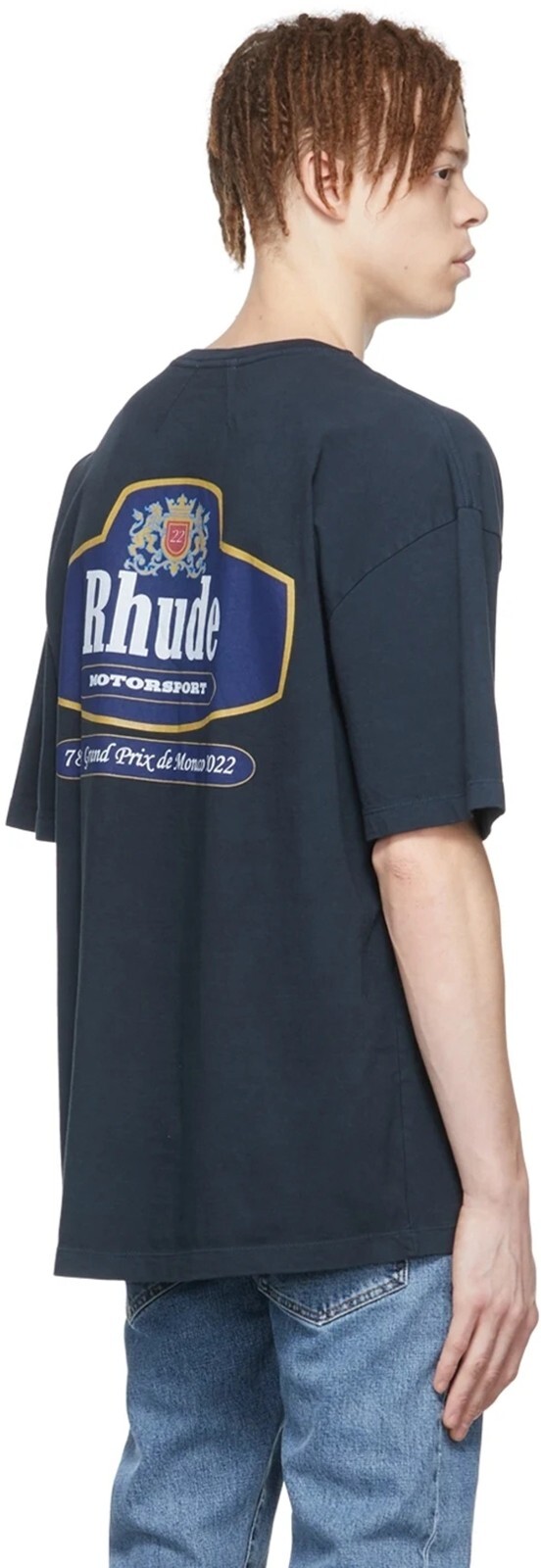 RHUDE NEW Men Women High Quality Loose Leisure Cotton Short Sleeve T-Shirt M-2XL