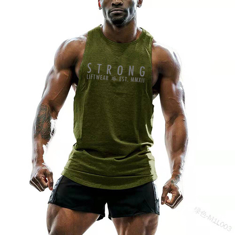 Mens Tank Tops Gym Muscle Tee Fitness Workout Bodybuilding Shirt Sleeveless Vest