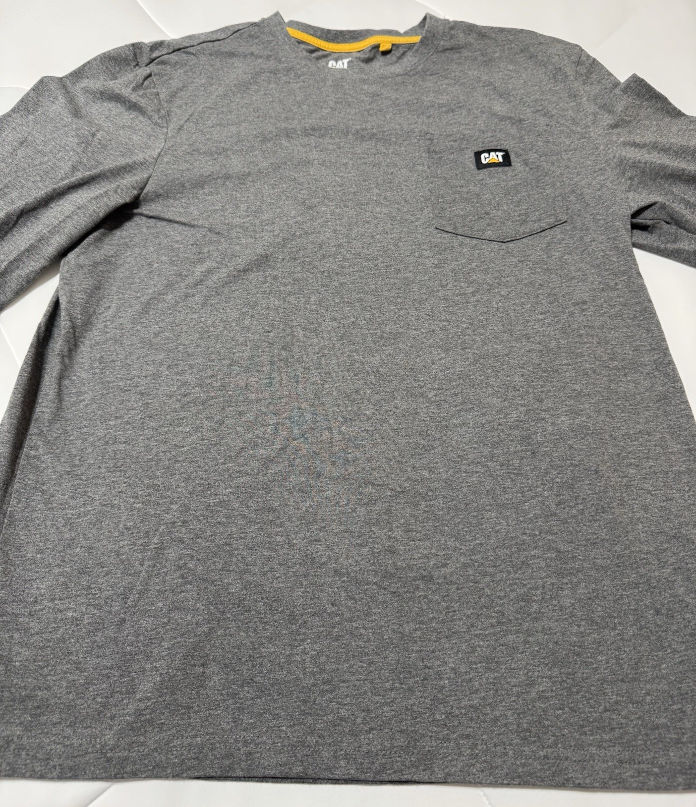 CAT Workwear Shirt Men’s Large Long Sleeve Construction Work Shirt EUC